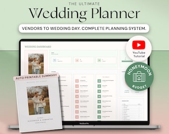 Ultimate Wedding Planner Spreadsheet Wedding Planning Google Sheets Excel Wedding Budget Tracker Wedding Day Coordination Timeline Checklist