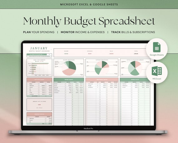 Modèles de Budget, Budget Mensuel, hebdomadaire, Annuel, Suivi