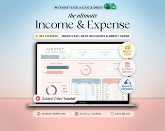 Income and Expense Tracker Spreadsheet Personal Financial Planner Excel Spreadsheet Monthly Expense Tracker Google Sheets Template Finance