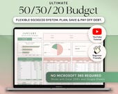 50/30/20 Budget Spreadsheet Excel Google Sheets Monthly Budget Planner Finance 70/20/10 Budget Template Weekly Budget Savings Tracker