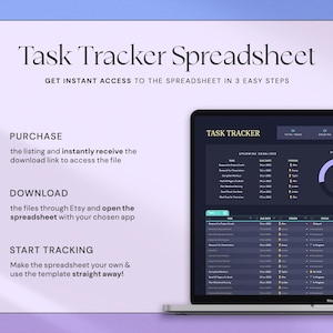 Task Tracker Spreadsheet to Do List Excel Template Google Sheets Team ...