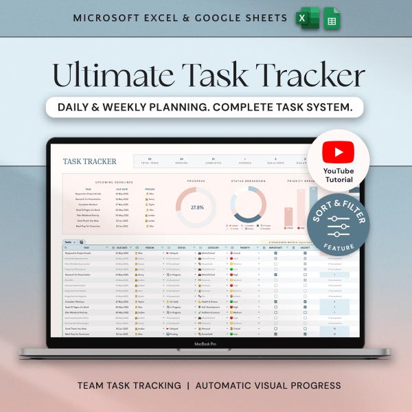 Microsoft Task Tracker - Etsy UK