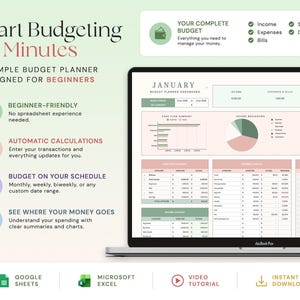 Budget Planner Google Sheets Monthly Budget Spreadsheet Excel Weekly ...
