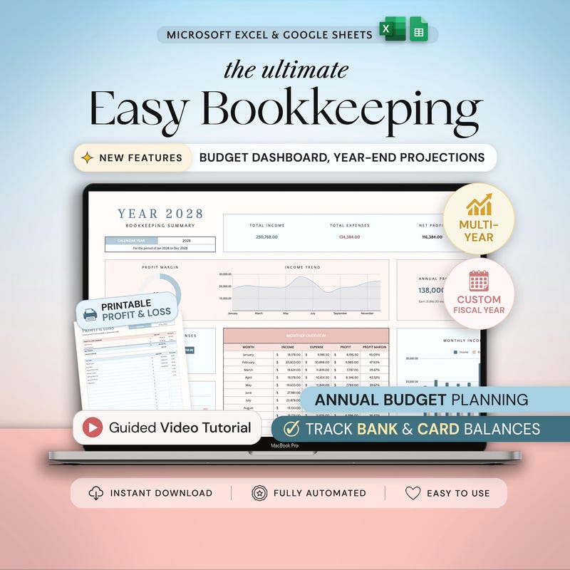 Business Record Template - Etsy