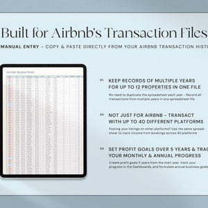 Airbnb Template Income and Expense Spreadsheet Airbnb Host Template Vacation Rental Property Management Vrbo Airbnb Bundle Profit and Loss image 3