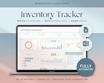 Inventory Tracker Spreadsheet Small Business Inventory Template Google Sheets Excel Inventory Management Inventory Log List Order Tracker