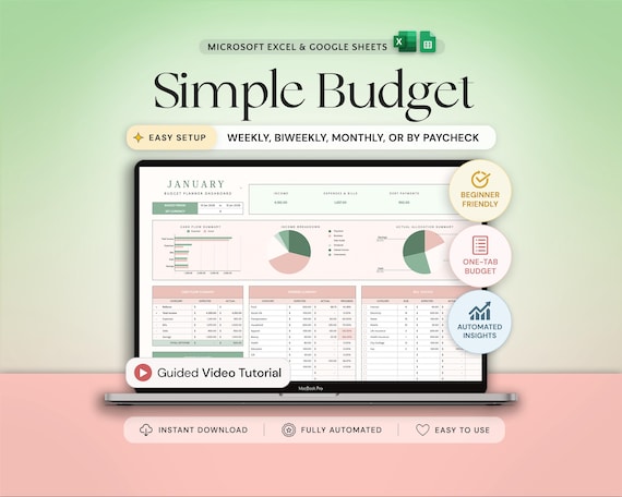 Budget Planner Google Sheets Monthly Budget Spreadsheet Excel Weekly Paycheck Budget Template Biweekly Budgeting by Paycheck Expense Tracker