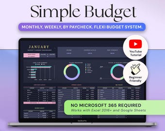 Budget Planner Excel Google Sheets Budget Spreadsheet Monthly Paycheck Budget Tracker Weekly Expense Budgeting Finance Spreadsheet Dark Mode