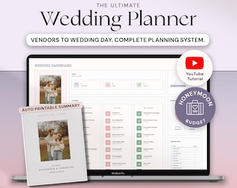 Wedding Planner Spreadsheet Wedding Planning Google Sheets Excel Guest List Seating Plan Wedding Checklist Wedding Expenses Budget Tracker
