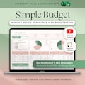 Budget Planner Google Sheets Monthly Budget Spreadsheet Excel Weekly Paycheck Budget Template Biweekly Budgeting by Paycheck Expense Tracker