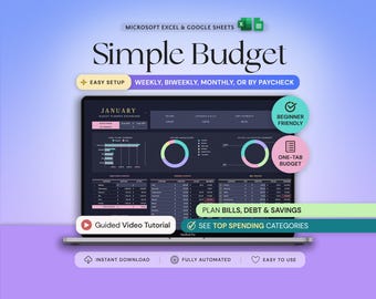 Budget Planner Excel Google Sheets Budget Spreadsheet Monthly Paycheck Budget Tracker Weekly Expense Budgeting Finance Spreadsheet Dark Mode