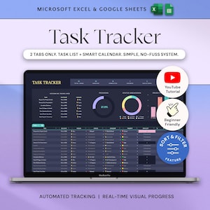 Arkusz kalkulacyjny do śledzenia zadań Lista zadań Szablon programu Excel Arkusze Google Zarządzanie zadaniami zespołowymi Organizacja pracy Miesięczny harmonogram Kalendarz Tryb ciemny