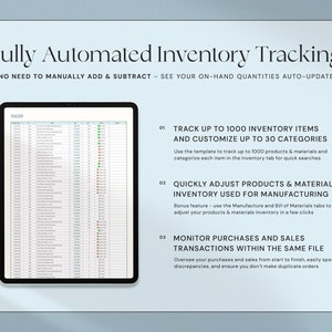 Inventory Tracker Spreadsheet Small Business Inventory Template Google Sheets Excel Inventory Management Inventory Log List Order Tracker image 3