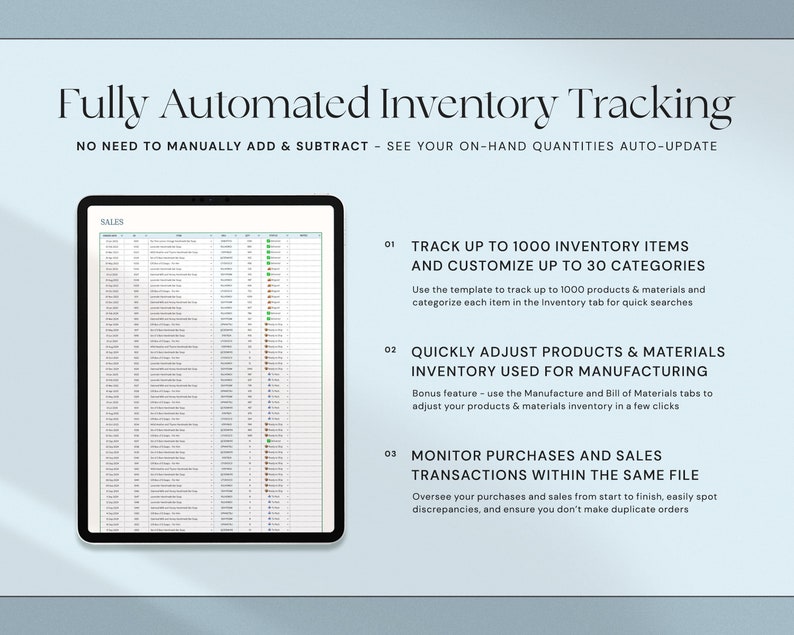 Inventory Tracker Spreadsheet Small Business Inventory Template Google Sheets Excel Inventory Management Inventory Log List Order Tracker image 3
