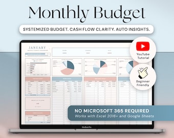 Monthly Budget Spreadsheet Excel Google Sheets Budget Dashboard Finance Tracker Excel Spreadsheet Personal Budget Planner Bill Calendar