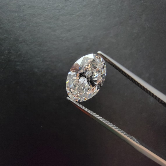 CT Oval Cut Loose Lab Grown Diamond E Color SI1 Clarity