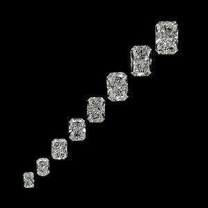 Diamante de laboratorio radiante para anillos de compromiso, diamante creado en laboratorio EF-VS, diamantes sueltos melee para joyería personalizada