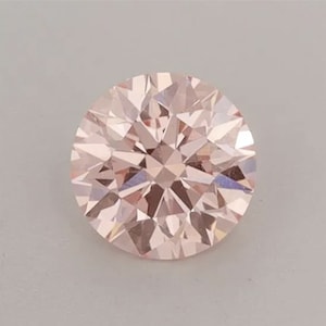 0.56 CT Round Loose Lab Grown Diamond | Fancy Intense Pink Color | VS1 Clarity