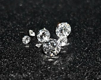 1mm - 3.2mm Melee Diamond Round Brilliant Lab Grown Loose Diamond White HPHT Lab Diamond for Jewelry Making EF | VS