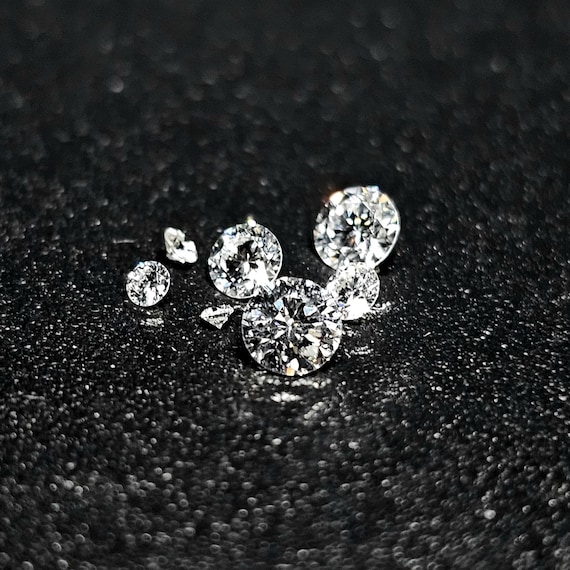 1mm - 3.2mm Melee Diamond Round Brilliant Lab Grown Loose Diamond White HPHT Lab Diamond for Jewelry Making EF | VS