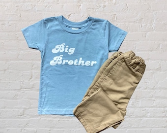 Big Brother Big Sister, Blue, Pink, White, Big Sibling Outfits, Matching, Little Brother, Sibling Hospital Outfits, Matching Brother Shirts