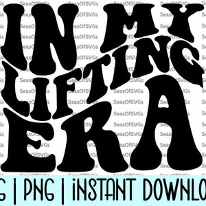 In mijn hijstijdperk SVG-PNG | Gewichtheffen Svg | Shirt voor meisjes | Sterk meisje Svg | Fitness-svg | Cricut silhouetbestand downloaden