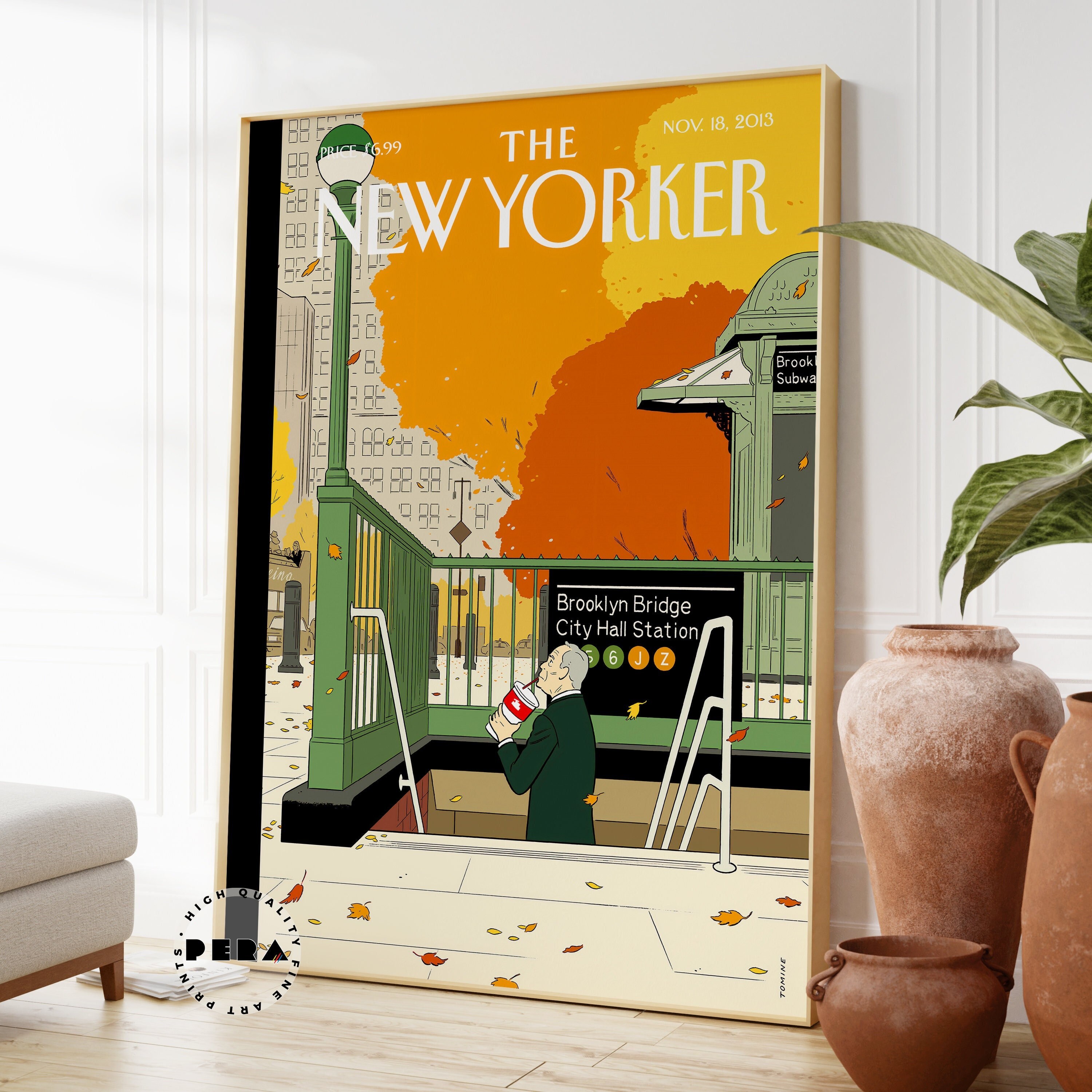 The New Yorker Magazine Cover Print the New Yorker Poster - Etsy