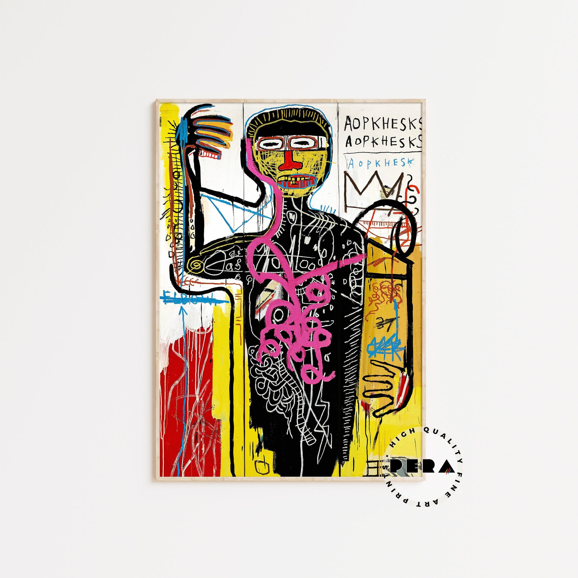 Jean Michel Basquiat, Basquiat Print, Street Art, Exhibition Poster