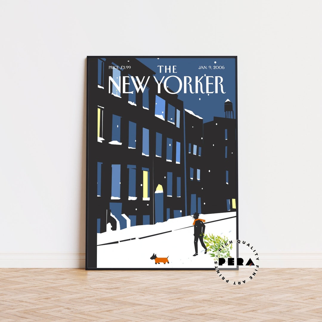 The New Yorker Magazine Cover Print the New Yorker Poster Etsy