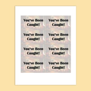 Santa Claus Caught You Being Good Cards Digital Download - Etsy