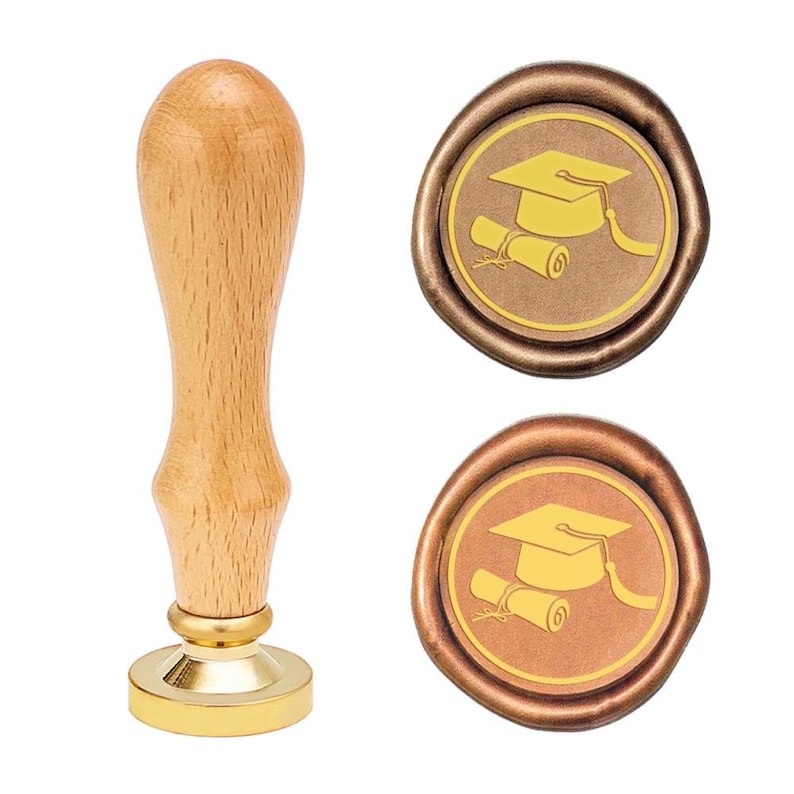 Graduation Cap and Diploma Wax Stamp - Etsy