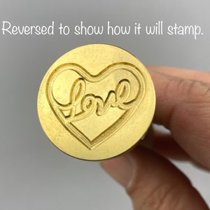 Love with Heart Wax Seal Stamp Wedding Valentine’s Day