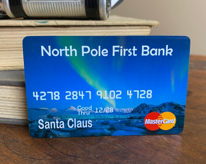 Santa’s Credit Card on PVC Realistic