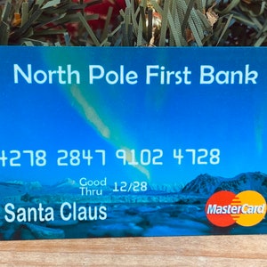 Santa’s Credit Card on PVC Realistic
