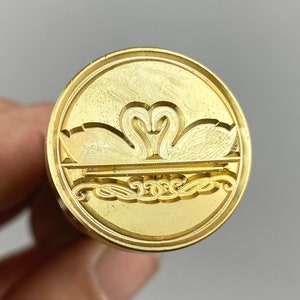 2 Swans Wax Seal Stamp Engagement Wedding Valentine’s Day