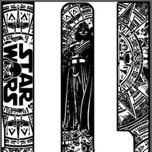 Star Wars, G17, G22, Glock Stippling, engraving Vector, SVG, Ai