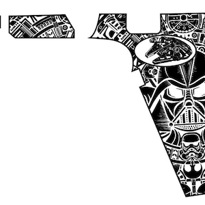 Star, Wars, Stippling, G19, Glock 19, SVG, Ai