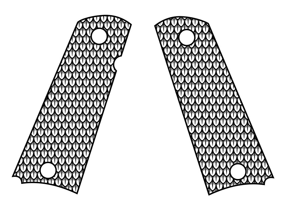 1911, Dragon, Scales, Grips, Stippling, Engraving, Vector, SVG, Ai - Etsy