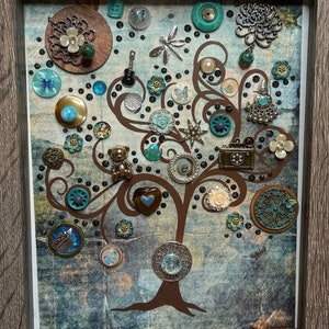 Tree button art