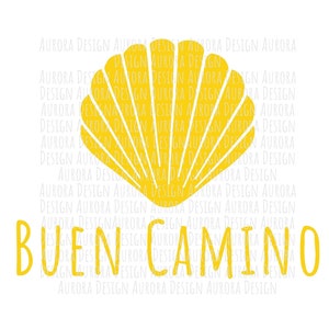 Buen Camino Digital Download Files for Gifts | Camino de Santiago Greeting SVG PNG JPG Files | Personal Use & Cutting Machines for Crafting