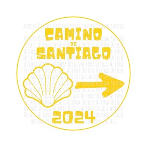 Camino de Santiago Digital Download Files for Gifts 2024 | Buen Camino Greeting SVG PNG JPG | Personal Use & Cutting Machines for Crafting