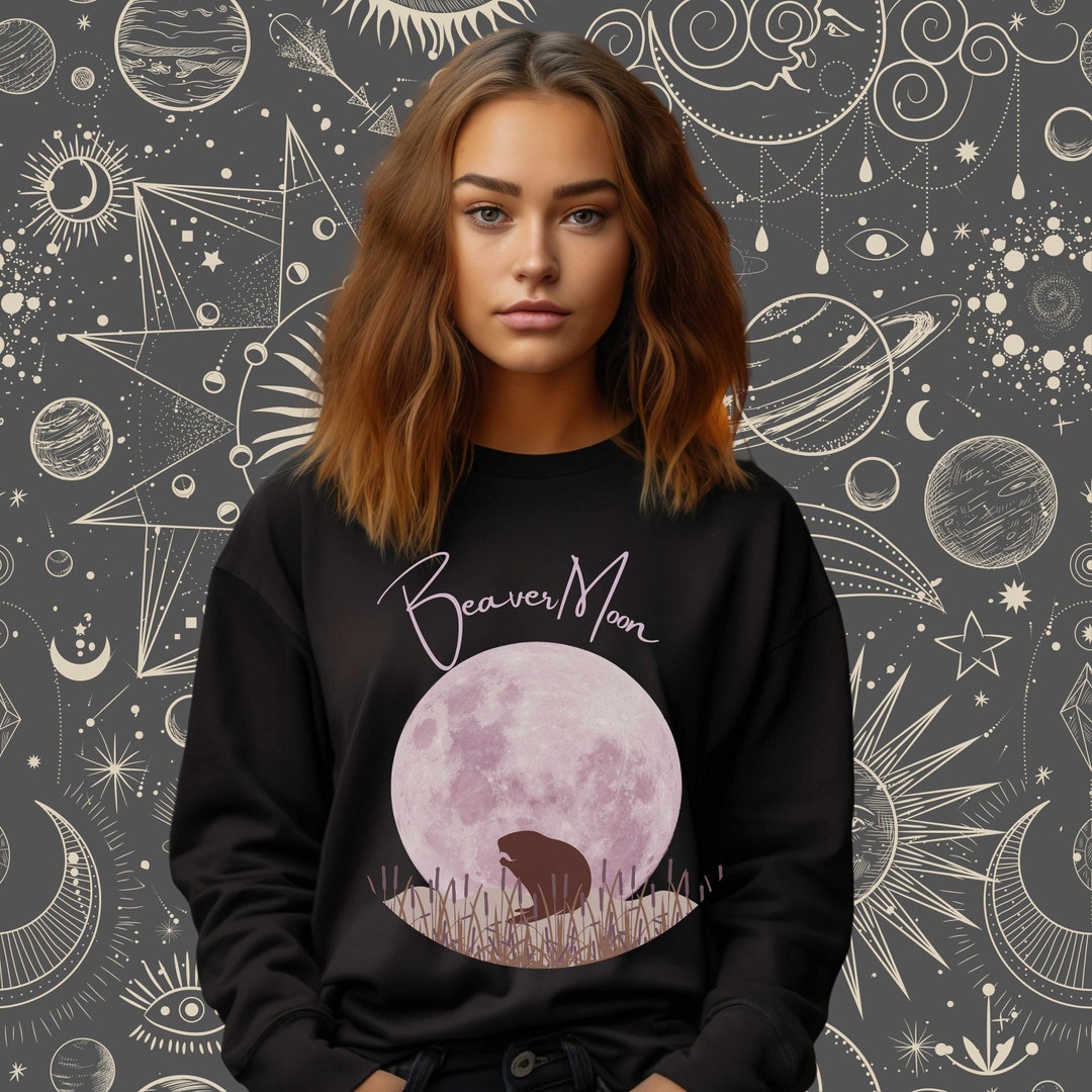 moon-phases-beaver-moon-sweatshirt-full-moon-phase-for-etsy