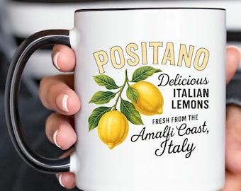 Positano Lemons Mug – Amalfi Coast Italian Citrus Gift
