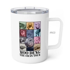 Moo Deng Baby Hippo Mug: The Eras Tour, Meme Lover Gift
