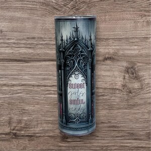 Dark Romance Tumbler: Gothic Book Lover Stainless Steel Cup