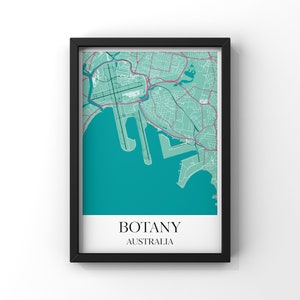 Botany Map Poster