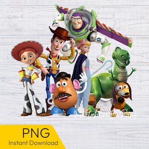 Toy Story PNG, Buzz Woody Jessie png for shirt, Toy Story Clipart Digital Download shirt, cake topper