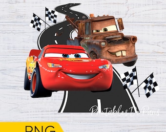 Cars PNG, Lightning McQueen png clipart, Cars Clipart Digital Download for shirt, cake topper, Mater