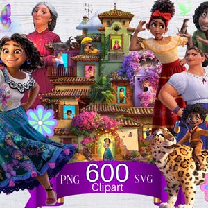 Encanto PNG Clipart Bundle, Encanto SVG, Mirabel Bruno png