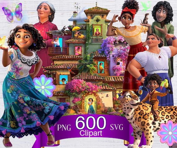 Encanto PNG Clipart Bundle, Encanto SVG, Mirabel Bruno png